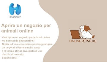 aprire negozio animali online
