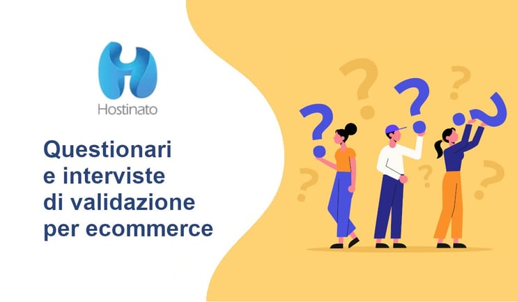 Questionari e interviste di validazione per ecommerce