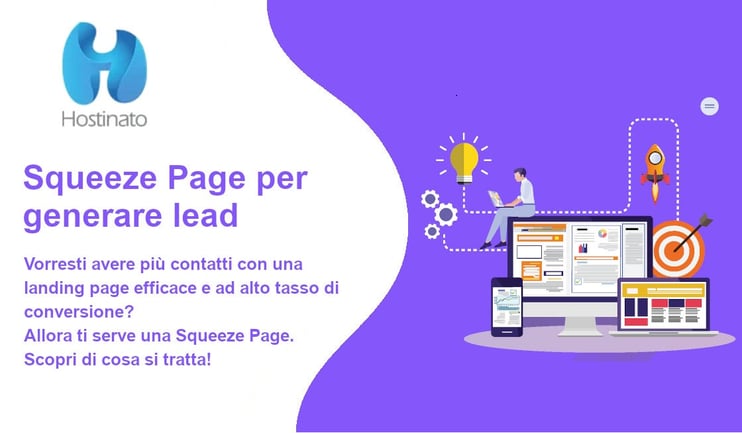squeeze page per generare lead